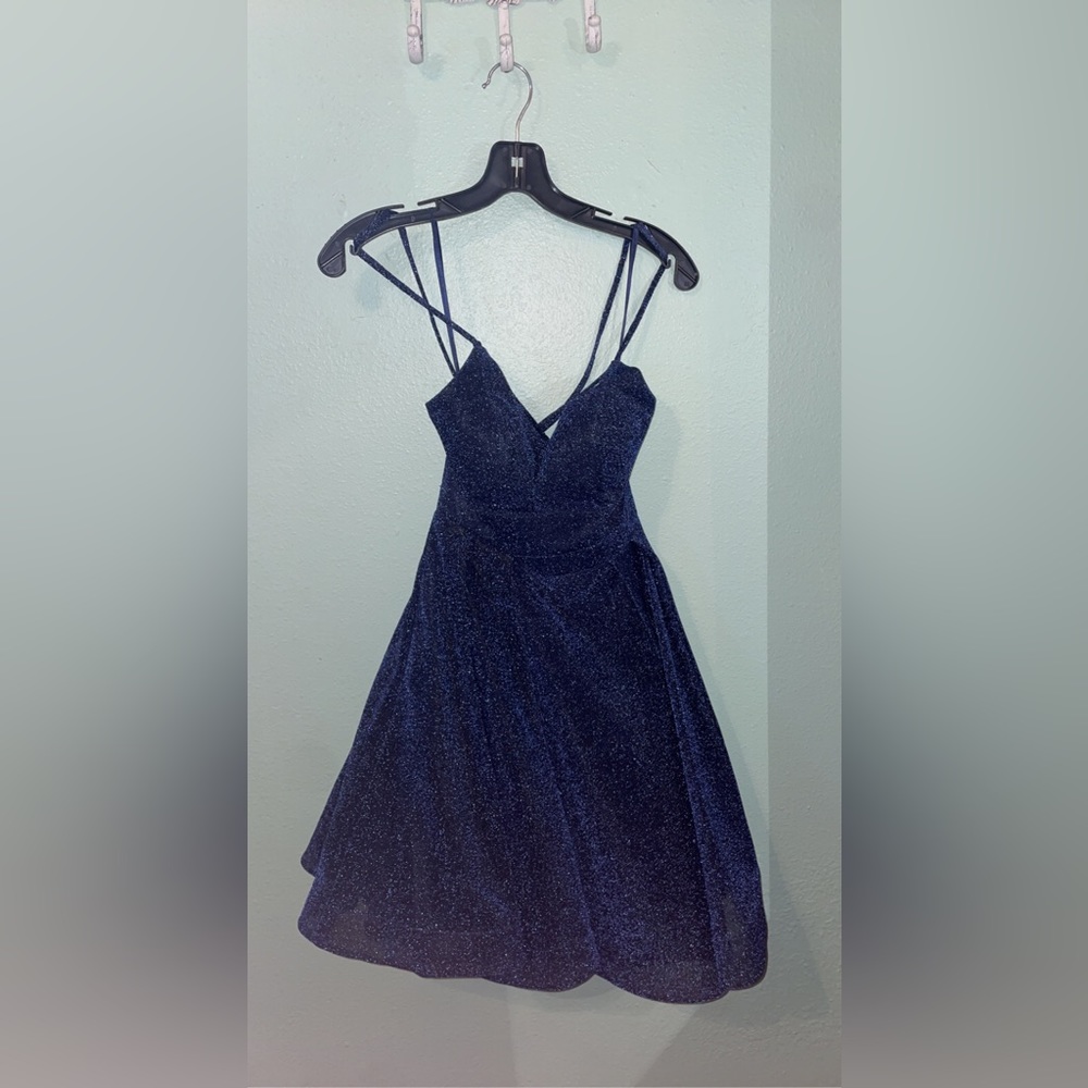 Homecoming short flare dress.
